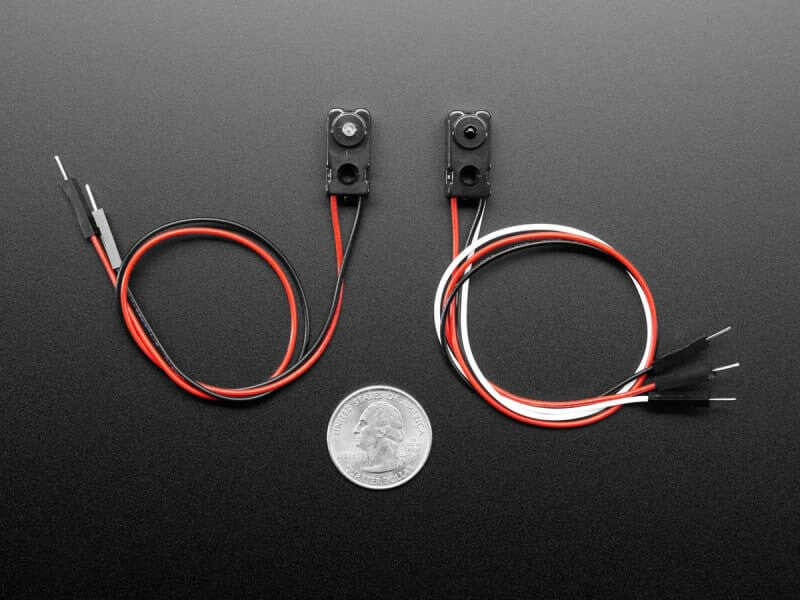 IR Break Beam Sensors with Premium Wire Header Ends - 3mm LEDs - Component