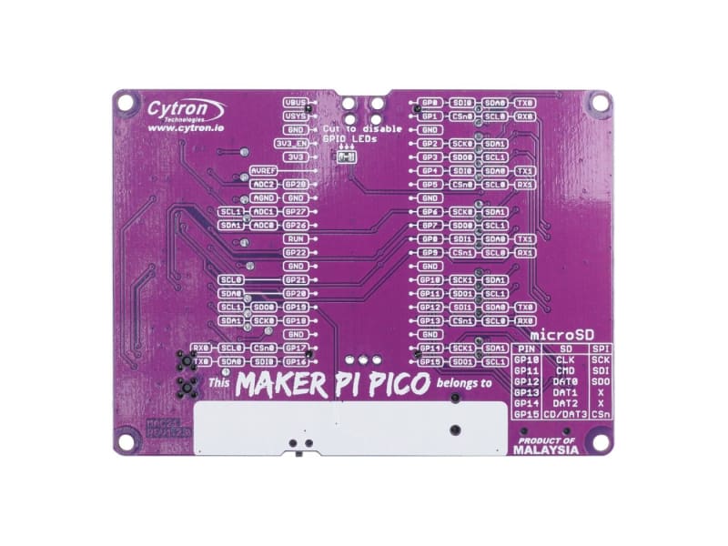 Maker Pi Pico Base (without Raspberry Pi Pico) - Component