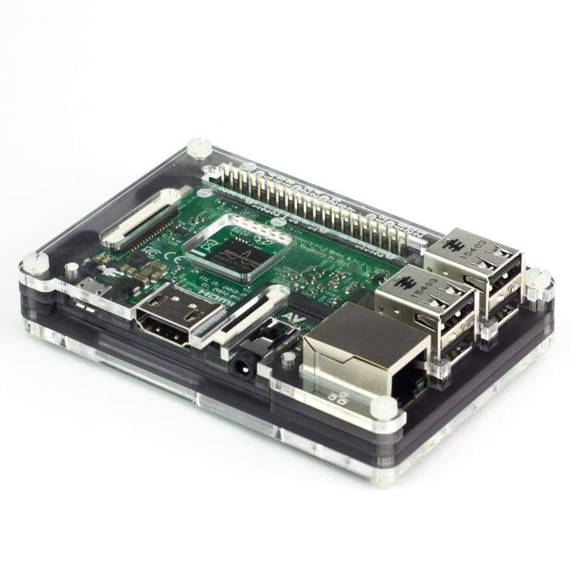 Pibow 3 Coupé (Raspberry Pi 3 2 & B+) - Coupé Ninja - Raspberry Pi Enclosures
