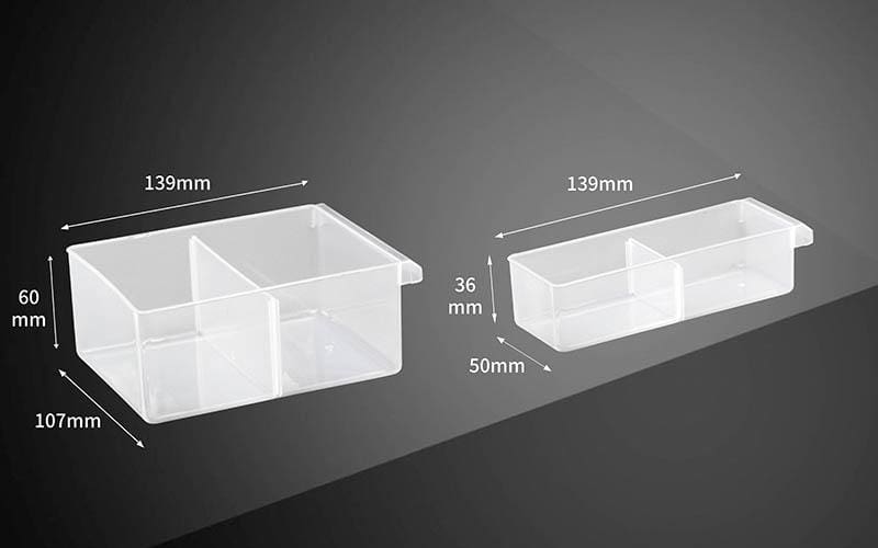 39 Drawer Plastic Organizer Storage Cabinet - Black/Orange - 47x38x16cm