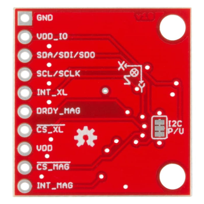 6 Degrees Of Freedom Breakout - Lsm303C (Bob-13303) - Acceleration