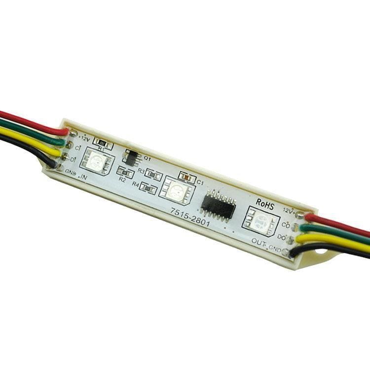 75Mm Led Bars - 12V Digital Rgb Led Pixels (Strand Of 20) - Ws2801 Ic - Leds