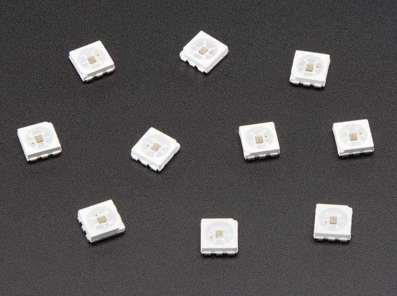 Apa102 5050 Rgb Led With Integrated Driver Chip - 10 Pack - Leds