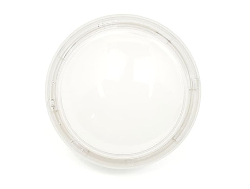 Big Dome Push Button - White With Clear Case Rim - Buttons