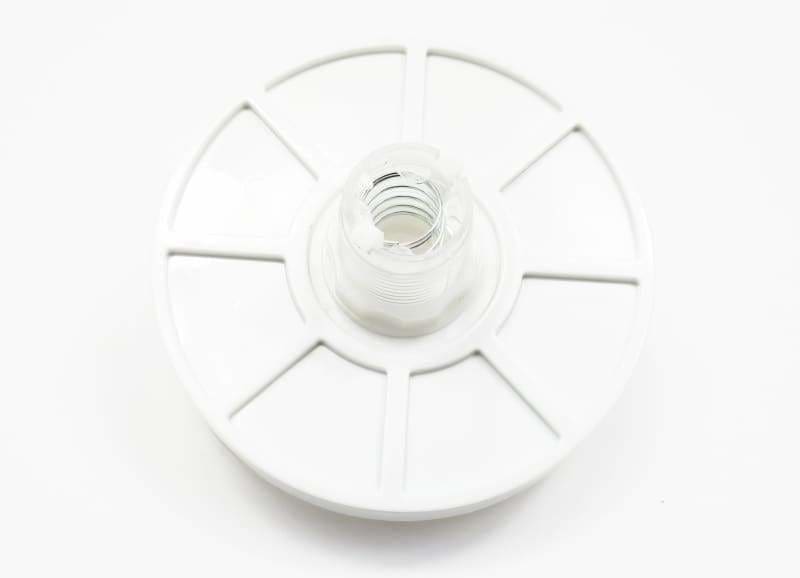 Big Dome Push Button - White With Clear Case Rim - Buttons