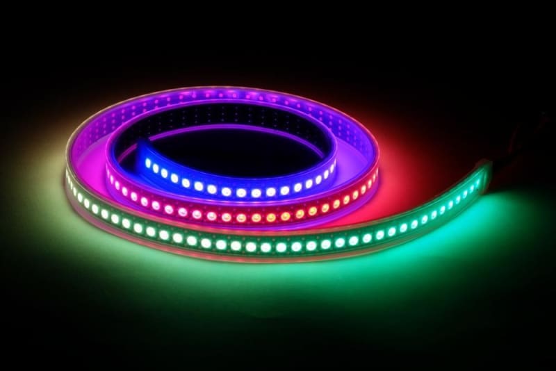 Digital RGB Addressable LED Weatherproof Strip 144 LED - 1m (NeoPixel Compatible) - LEDs