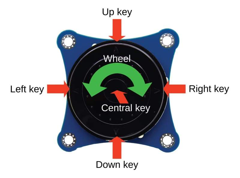 I2C NavKey - 7 Function Joypad (White) - Component