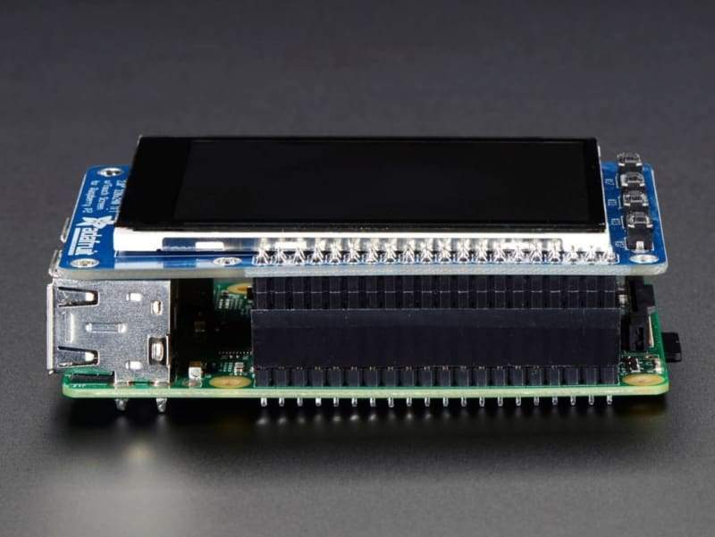 Pitft Plus 320X240 2.8 Tft + Capacitive Touchscreen For Raspberry Pi (Id: 2423) - Lcd Displays