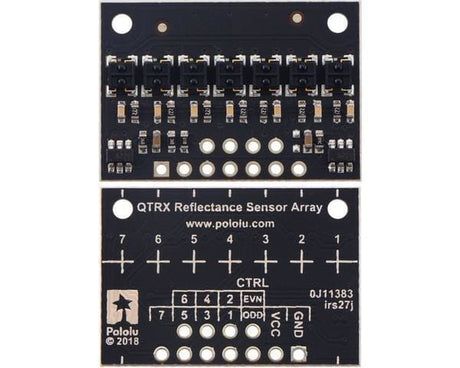 Qtrx-Hd-07Rc Reflectance Sensor Array: 7-Channel 4Mm Pitch Rc Output Low Current - Visible Light