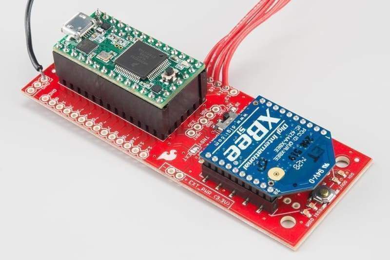 Teensy 3.1 Xbee Adapter (Bob-13311) - Zigbee