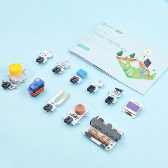 A closer look at the micro:bit Smart Health Kit.