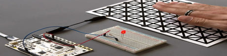 Controlling an LED using proximity sensing and the Touch Board