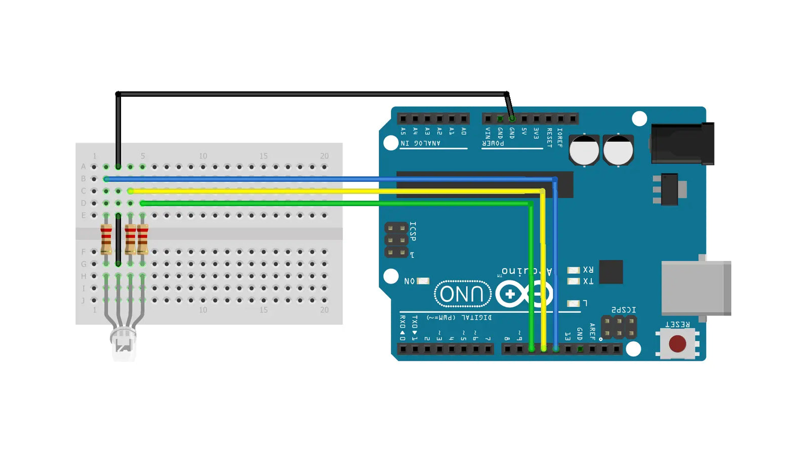 Lighting an LED Using an Arduino Board – Cool Components