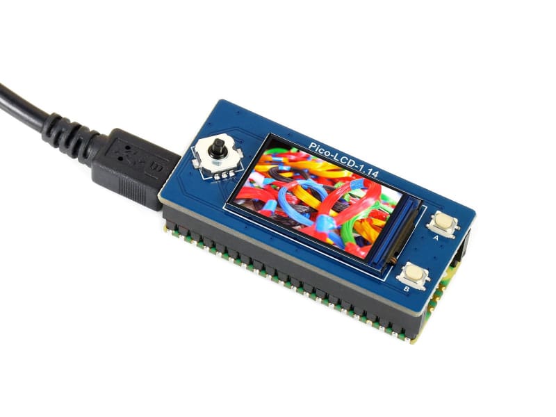 1.14 inch LCD Display Module for Raspberry Pi Pico - 65K Colors - 240x135 - SPI - Component