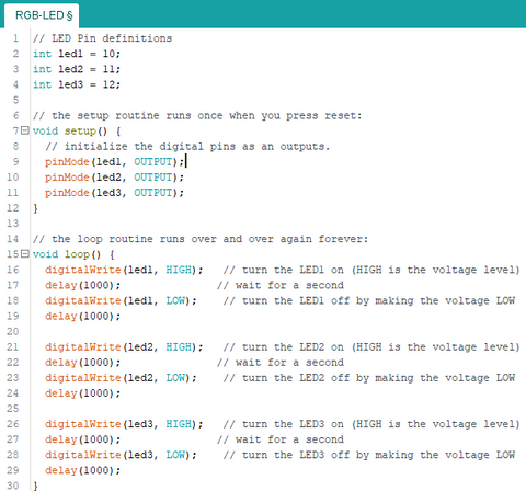 Lighting an LED Using an Arduino Board