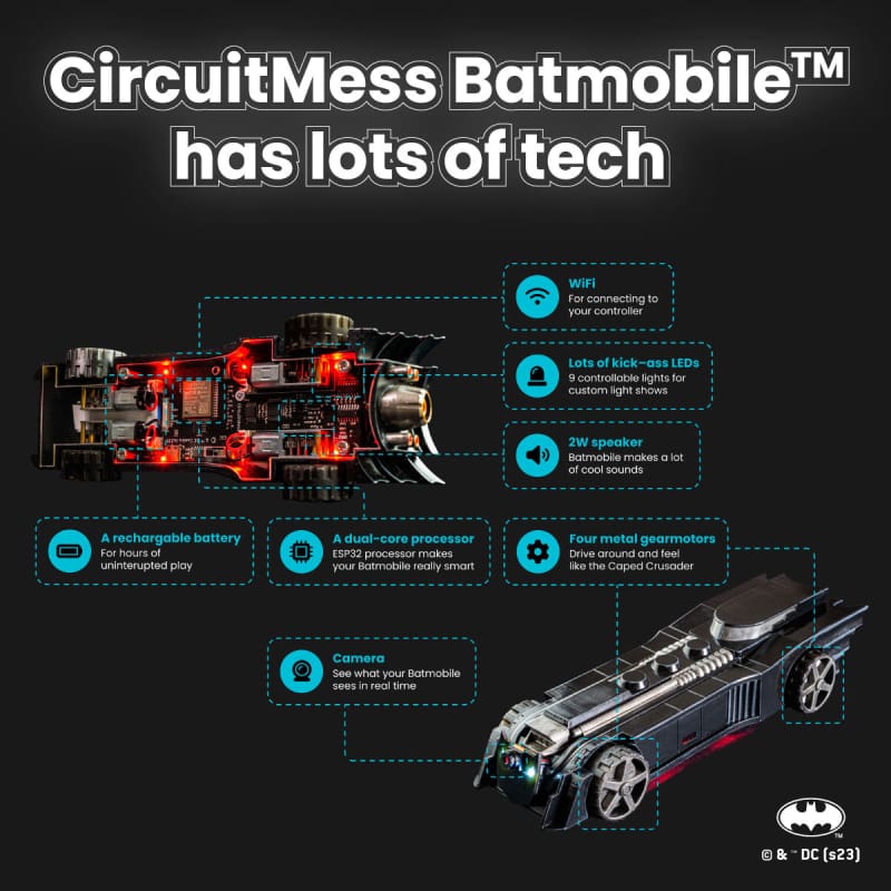 CircuitMess Batmobile™ Kit - DIY Educational Electronics