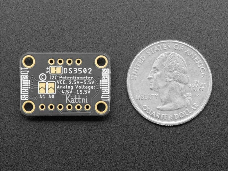 DS3502 I2C Digital 10K Potentiometer Breakout - STEMMA QT / Qwiic - Potentiometer