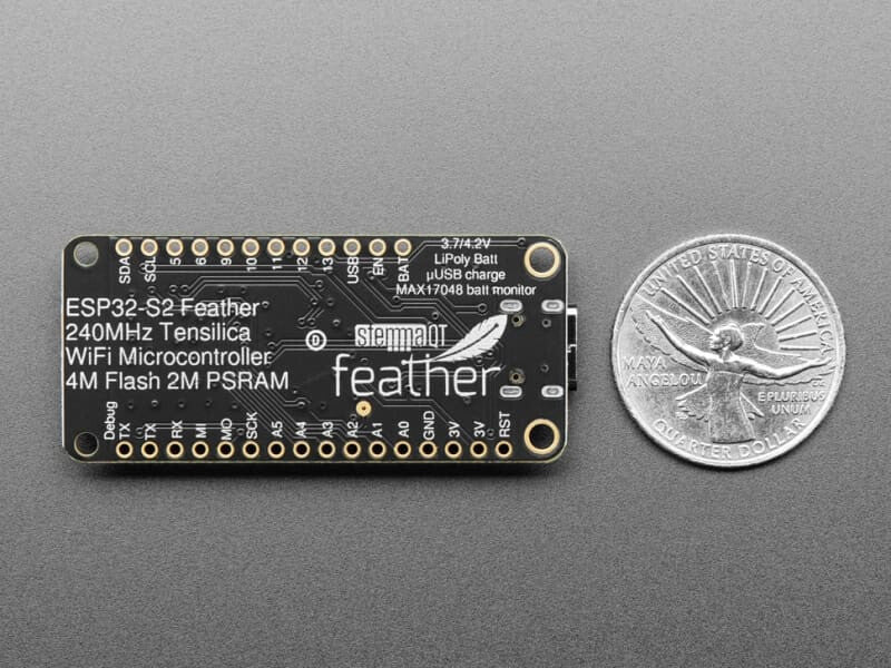 ESP32-S2 Feather with BME280 Sensor - STEMMA QT - 4BM Flash + 2MB PSRAM