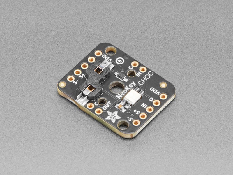 NeoKey Socket Breakout for CHOC Key Switches with NeoPixel - For CHOC Compatible Switches