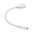 Official Raspberry Pi Micro HDMI to HDMI-A (F) Adapter (White) - Cables and Adapters