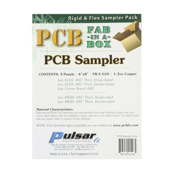 PCB Fabrication Sampler Pack - PCB Fabrication