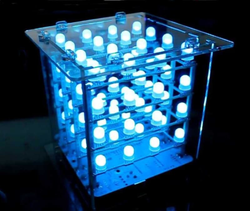 Rainbow Cube Kit RGB 4x4x4 - LED Displays