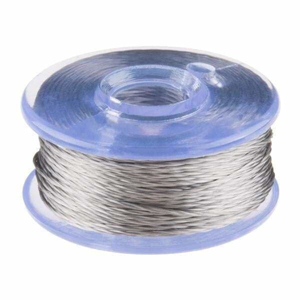 Smooth Conductive Thread Bobbin - 12M (Stainless Steel) (Dev-13814) - Fabric And Thread