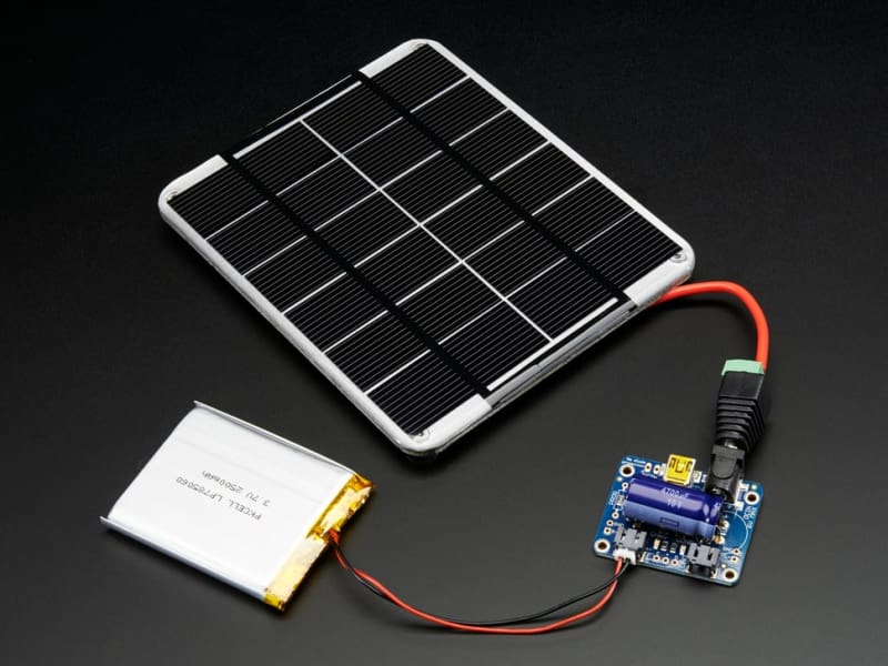 USB / DC / Solar Lithium Ion/Polymer charger - Rev C