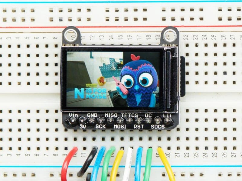 1.14 240x135 Color TFT Display + MicroSD Card Breakout - ST7789 - TFT Display
