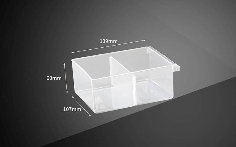 18 Drawer Plastic Organizer Storage Cabinet - Black/Orange - 47x38x16cm - Component