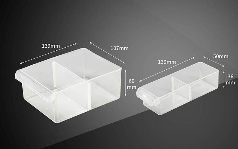 22 Drawer Plastic Organizer Storage Cabinet - Black/Orange - 49.5x16x25.5cm - Component
