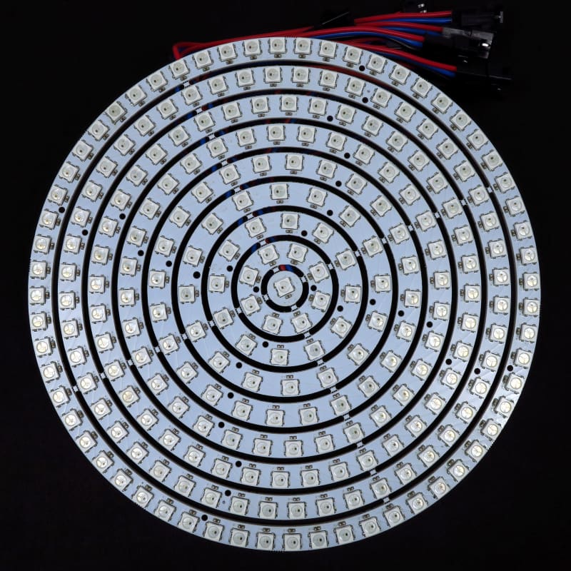 241 LED 172mm Complete Ring - WS2812B 5050 RGB LED with Integrated Drivers (Adafruit Neopixel compatible) - LEDs