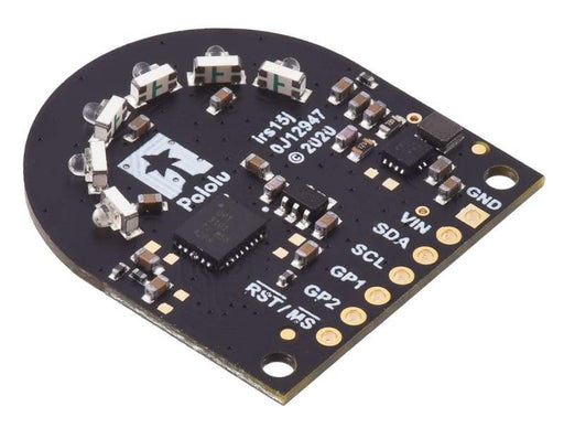 3-Channel Wide FOV Time-of-Flight Distance Sensor Using OPT3101 (No Headers) - Component