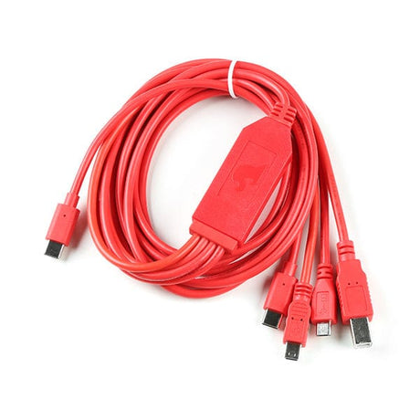 4-in-1 Multi-USB Cable - USB-C Host