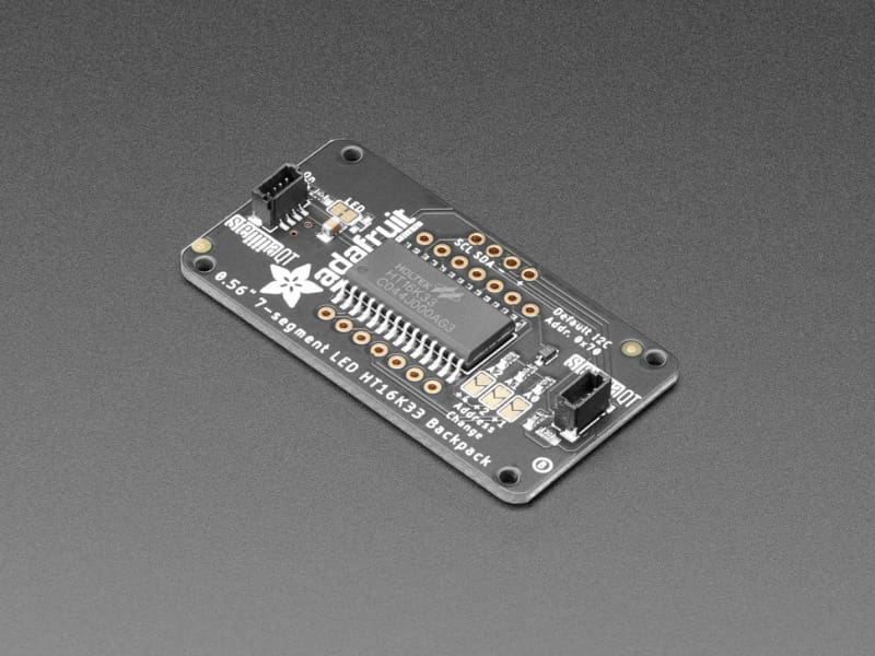 7-Segment LED Matrix Backpack - STEMMA QT / qwiic - Component