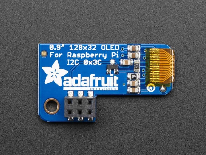 Adafruit Pioled - 128X32 Monochrome Oled Add-On For Raspberry Pi (Id: 3527) - Oled Displays