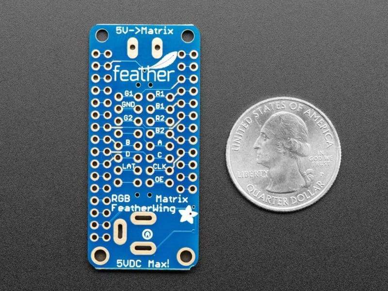 Adafruit Rgb Matrix Featherwing Kit - For M0 And M4 Feathers (Id: 3036) - Feather