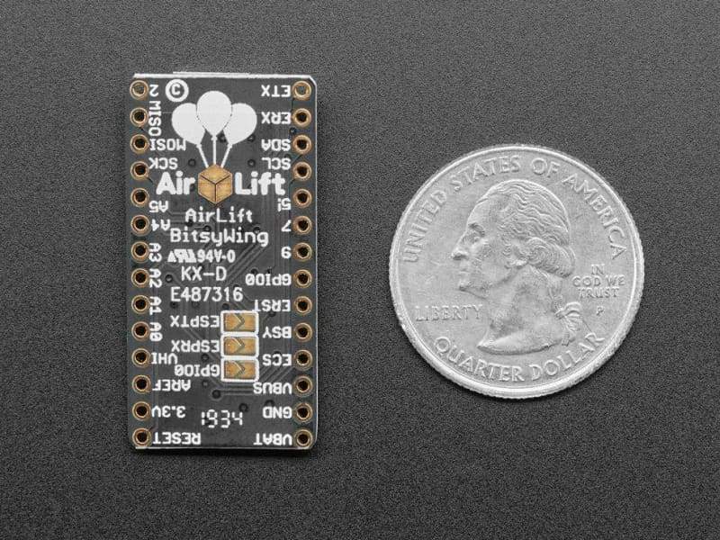 AirLift Bitsy Add-On ESP32 WiFi Co-Processor (ID:4363) - Wireless