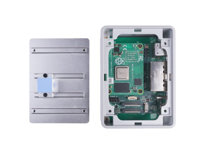 Aluminum Alloy CNC Passive Cooling Cover Case for Raspberry Pi CM4 Dual Gigabit Ethernet Carrier Board - Component