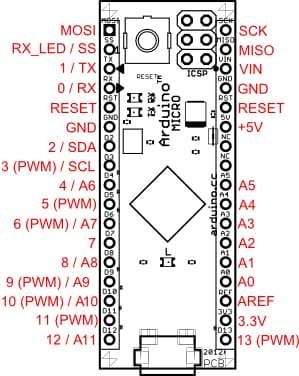 Arduino Micro (Without Headers) - Original Boards