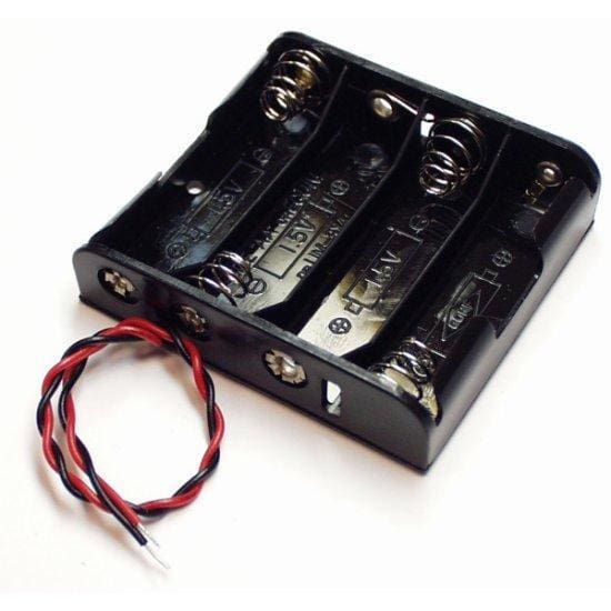 Battery Holder - 4Xaa Square - Accessories