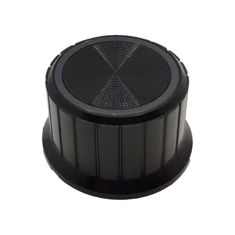 Black Potentiometer Knob with Transparent Ring - Component