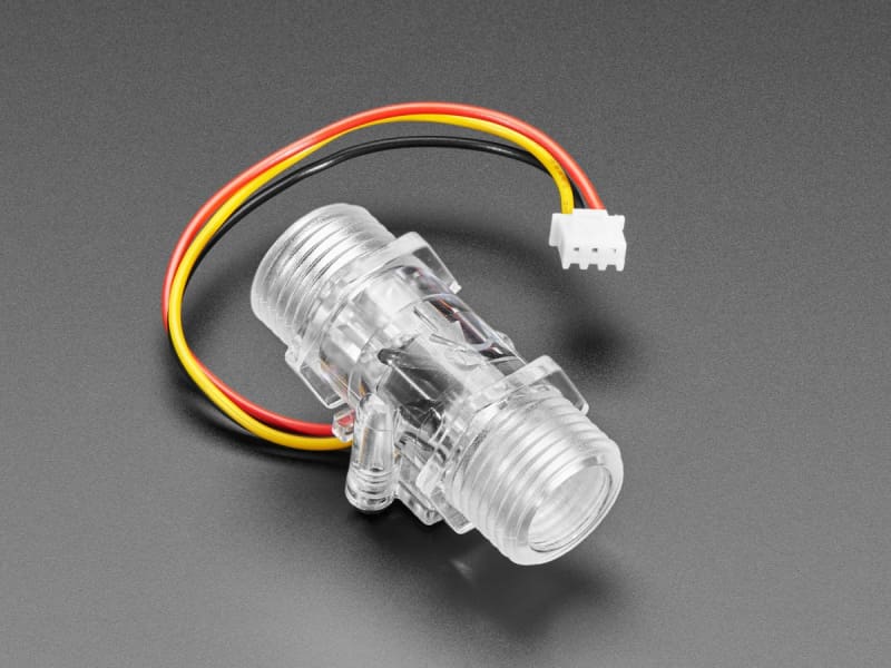 Clear Turbine Water Flow Sensor with 3-pin JST - Component