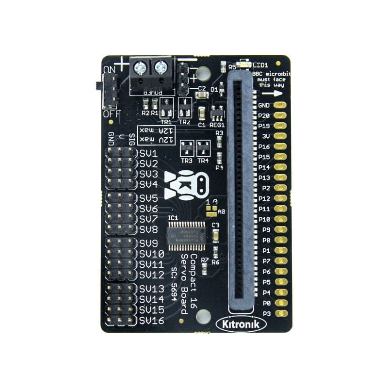 Compact 16 Servo Driver Board for BBC micro:bit - Component