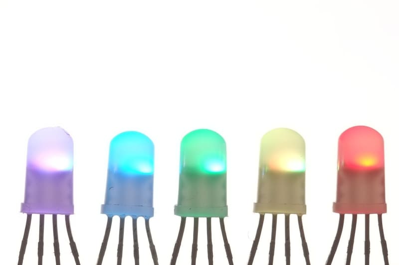 Digital RGB Addressable LED - 5mm Through-hole (10-pack) — Cool Components