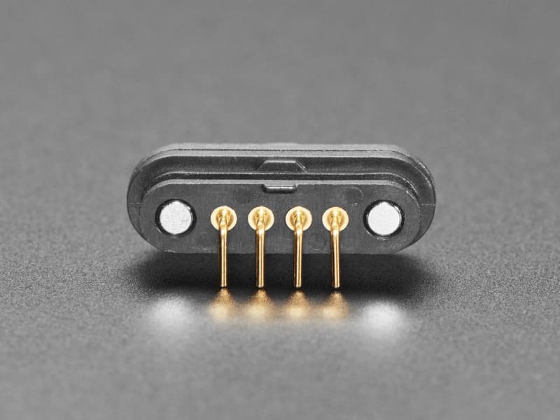 DIY Magnetic Connector - Right Angle Four Contact Pins - Component
