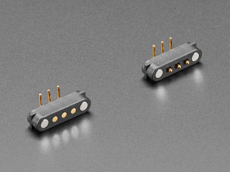 DIY Magnetic Connector - Right Angle Three Contact Pins - Component