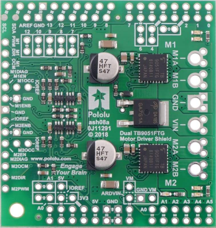 Dual Tb9051Ftg Motor Driver Shield For Arduino - Motors