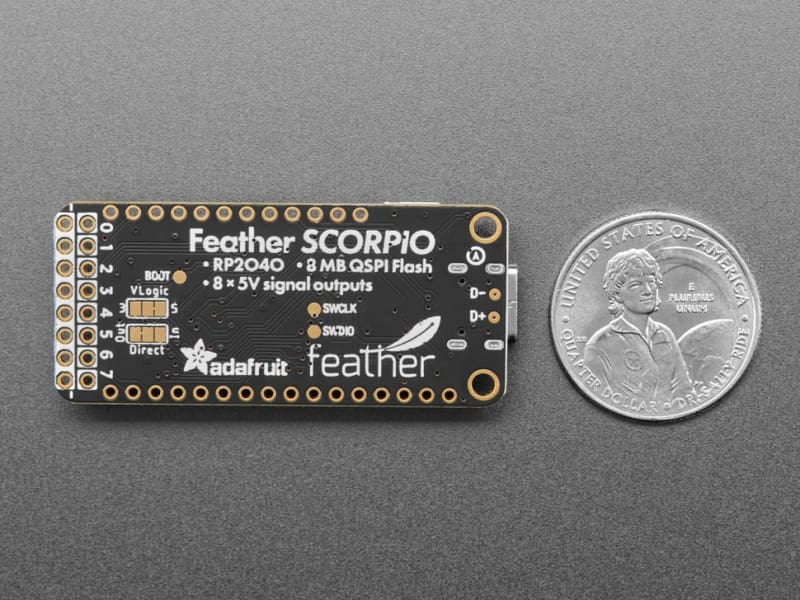 Feather RP2040 SCORPIO - 8 Channel NeoPixel Driver