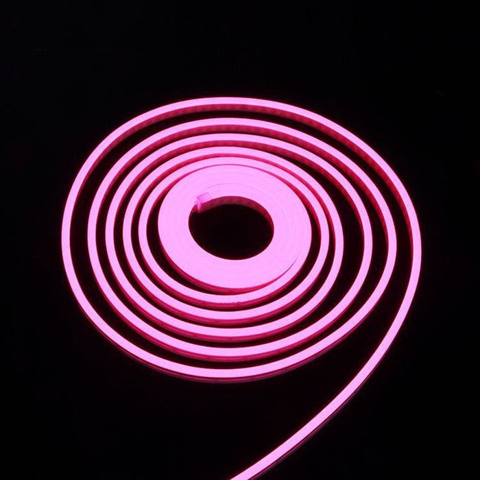 Flexible Silicone Neon-Like LED Strip - 1 Meter - Pink - LEDs